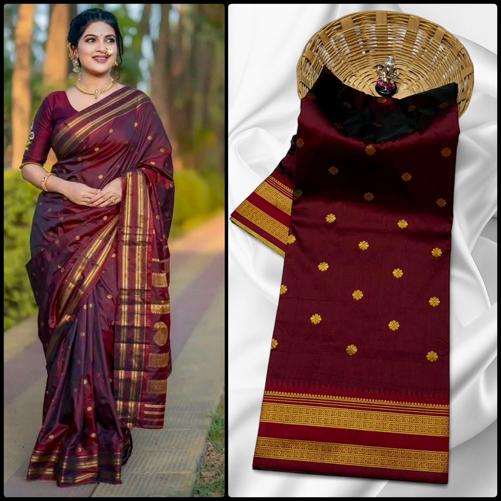 Narayan Peth Paithani Silk Saree