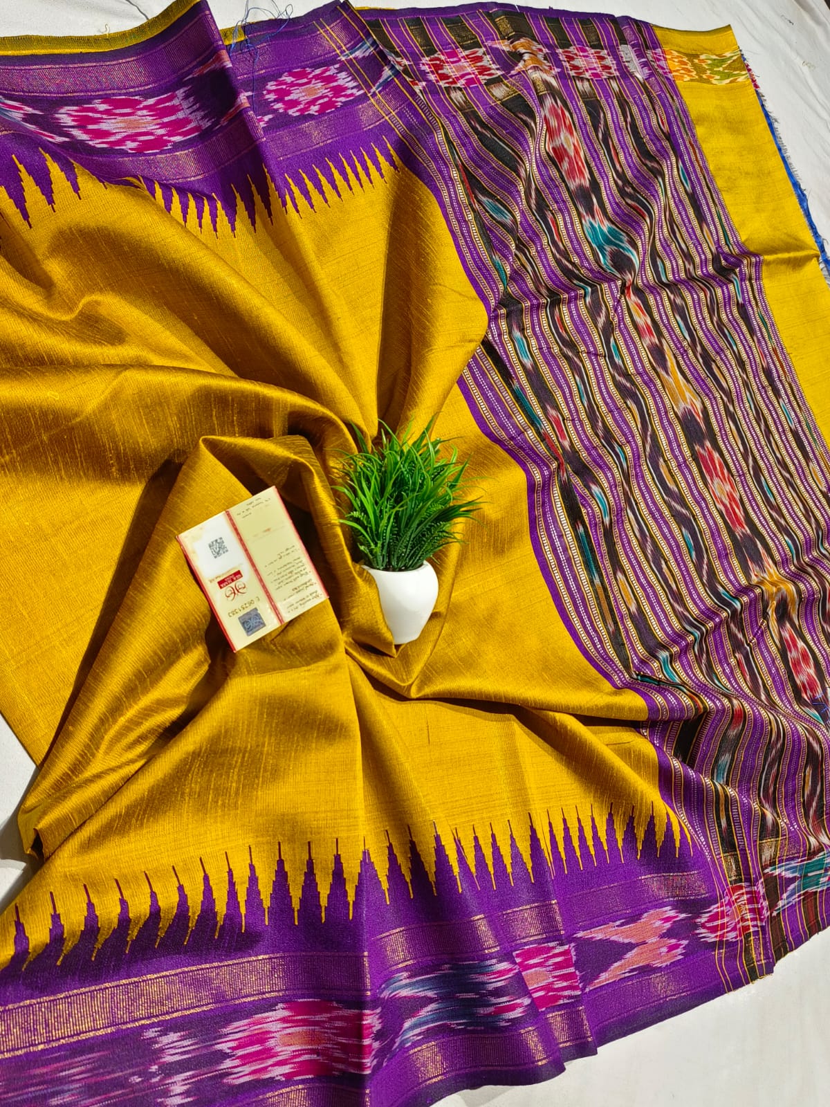 Pure Raw Silk Chhattisgarh Handloom Saree
