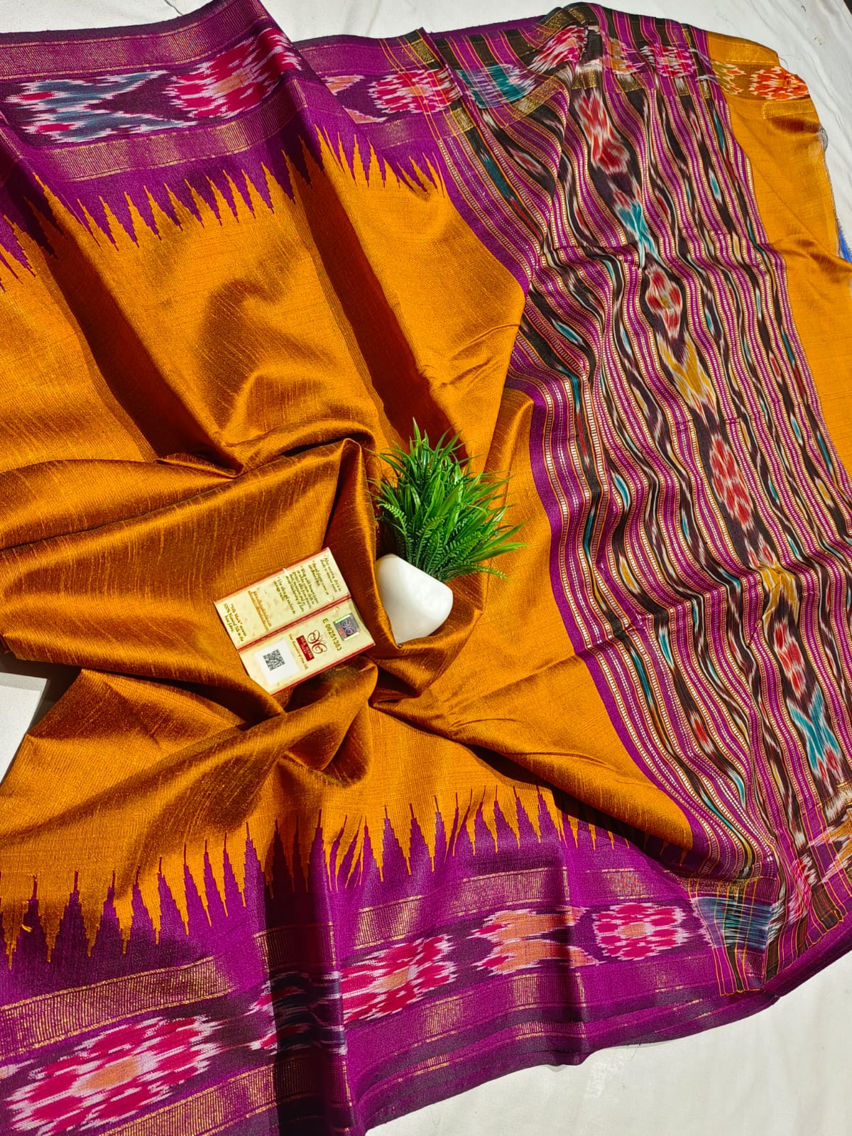 Pure Raw Silk Chhattisgarh Handloom Saree