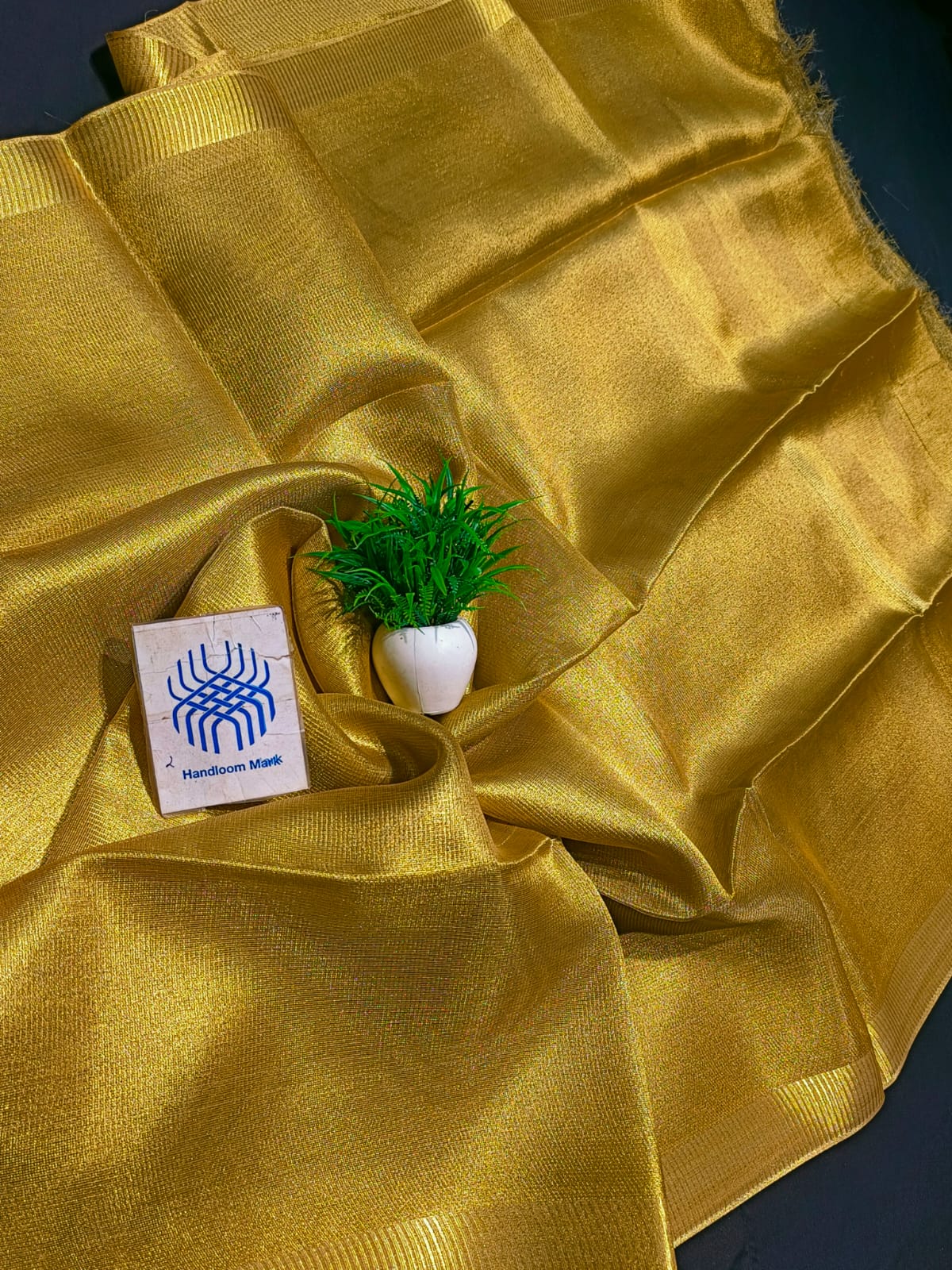 Flora Semi Tussar Tissue Saree | Chhattisgarh Handloom