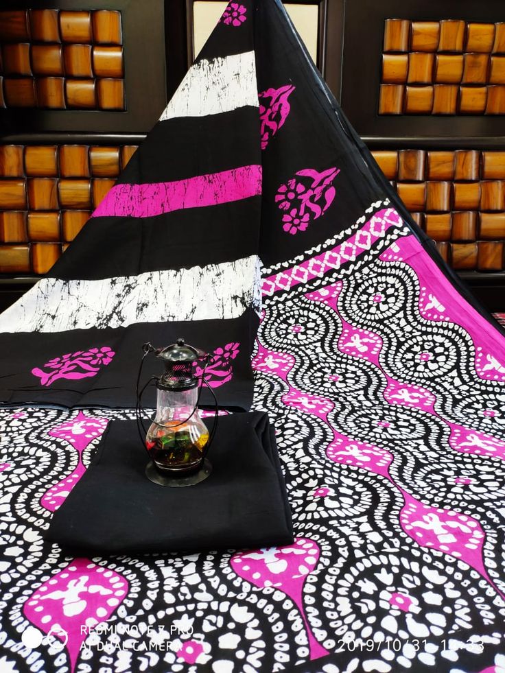 Unique Bagru Block Print Pure Cotton Mulmul Saree