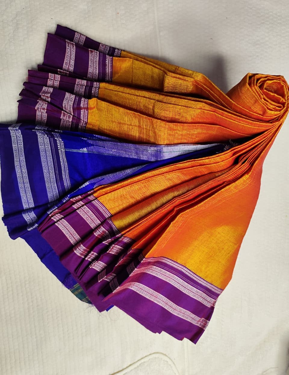 Karnataka Pure Handloom Ilkal Gayatri Saree – Silk Pallu | Viscose Cotton Body | Resham Khun Blouse