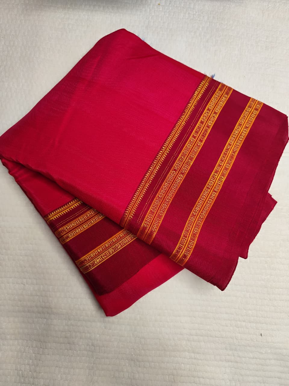 Karnataka Pure Handloom Ilkal Gayatri Saree – Silk Pallu | Viscose Cotton Body | Resham Khun Blouse