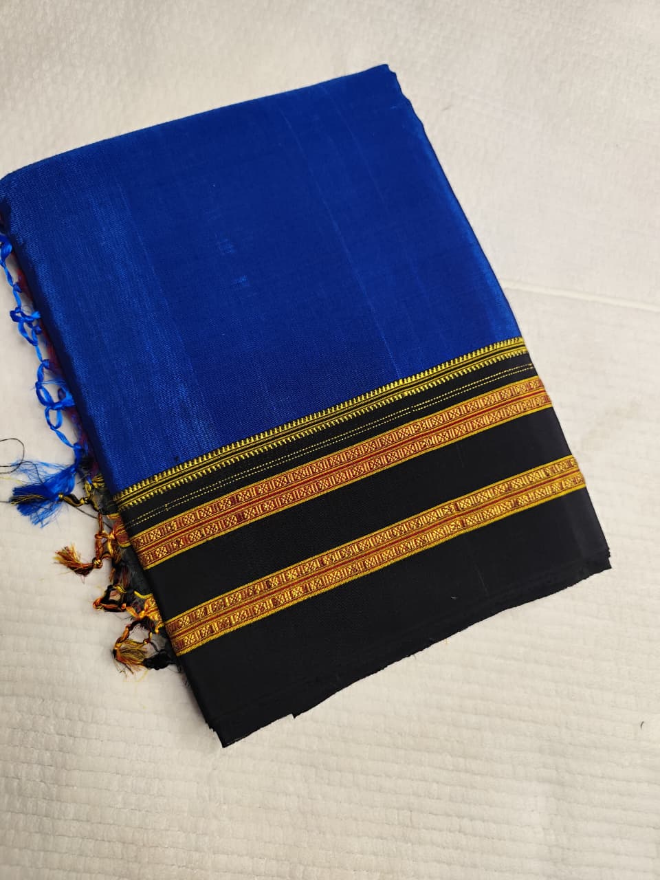 Karnataka Pure Handloom Ilkal Gayatri Saree – Silk Pallu | Viscose Cotton Body | Resham Khun Blouse