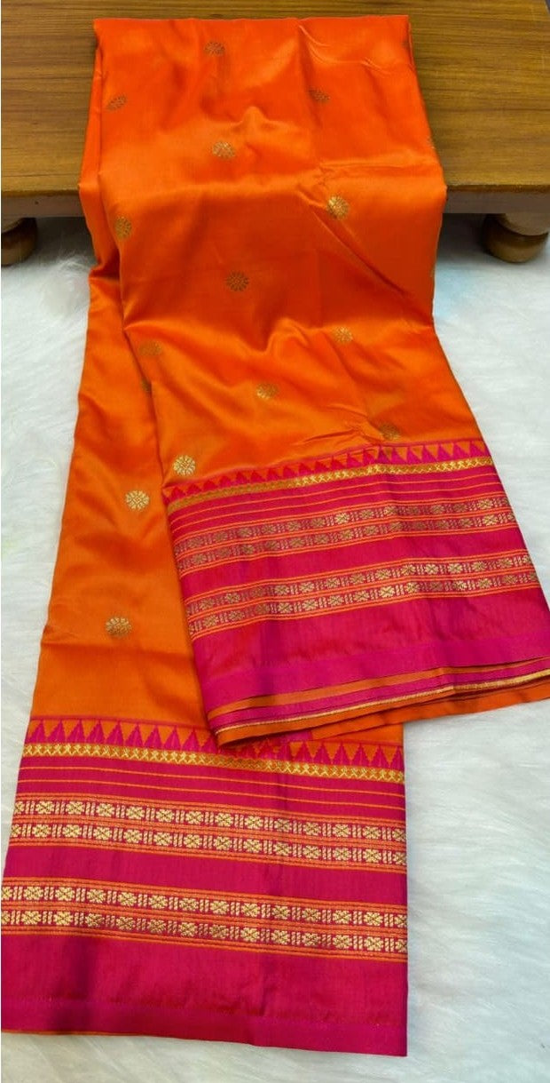 Traditional Narayan Peth Soft Silk Saree – Festive Collection