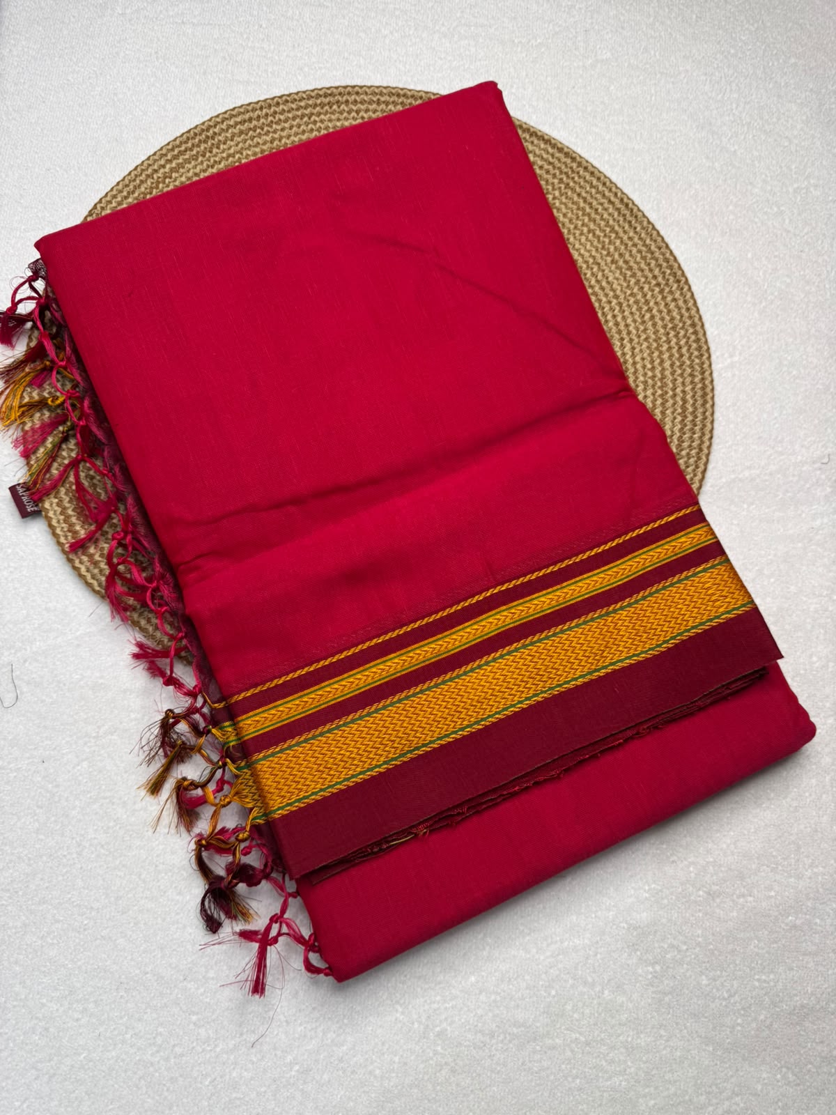 Chikki Paras Ilkal Plain Saree | Traditional Karnataka Handloom Saree