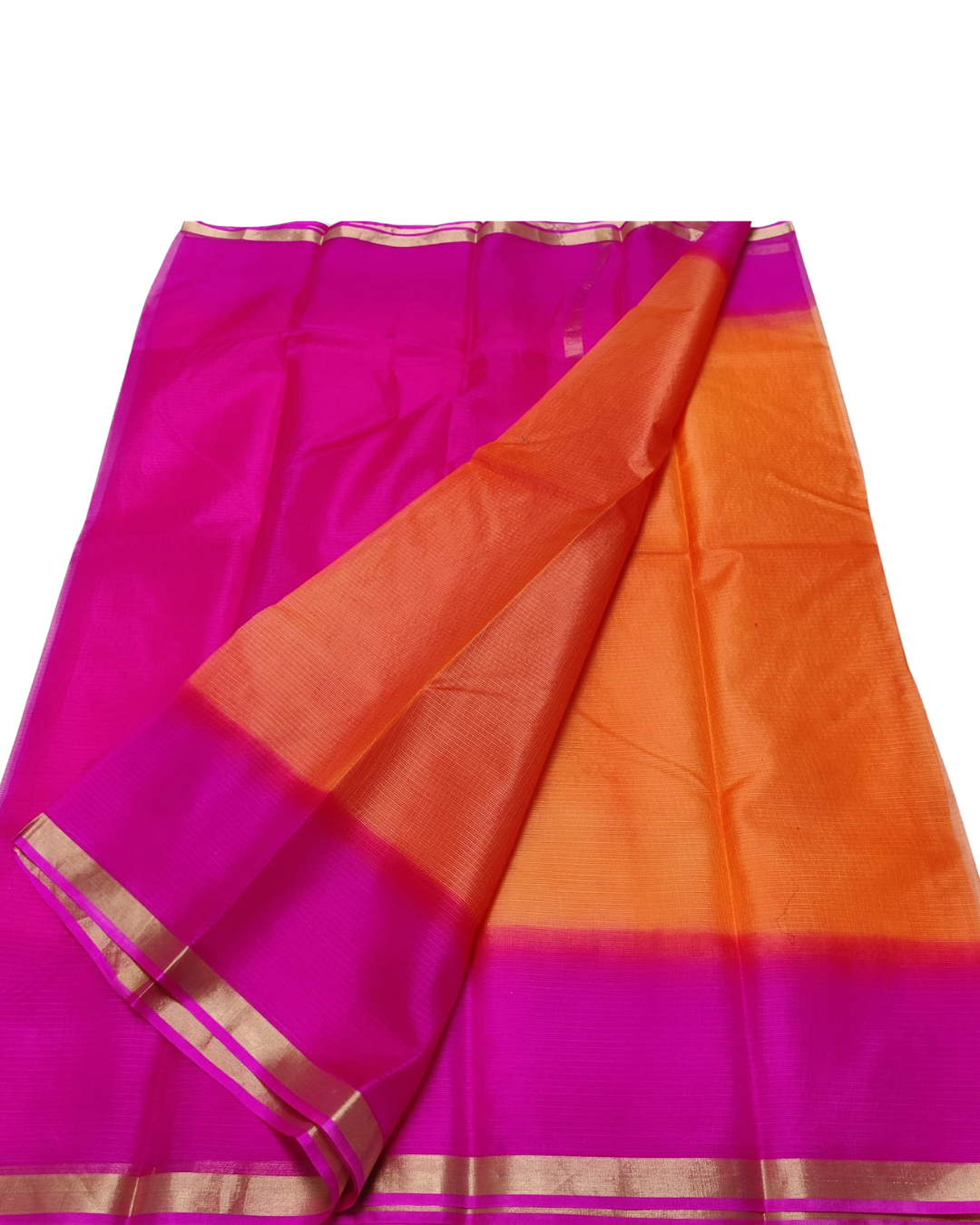 Pure Silk Kota Doria Double Shaded Saree