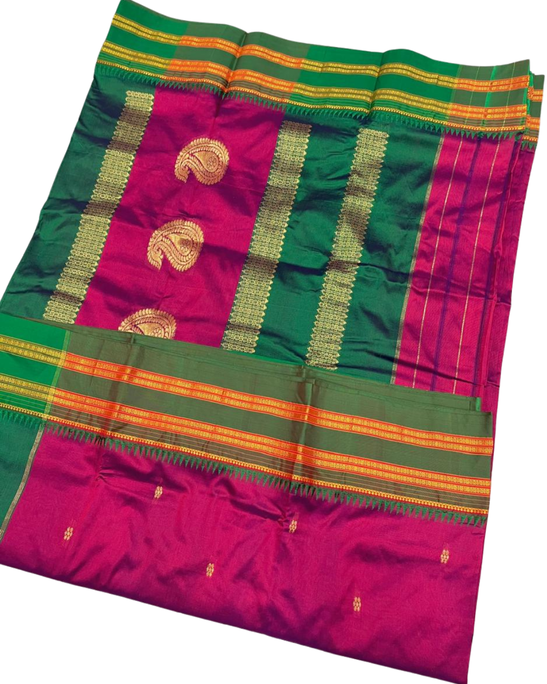 Narayanpeth Handloom Pure Silk Saree