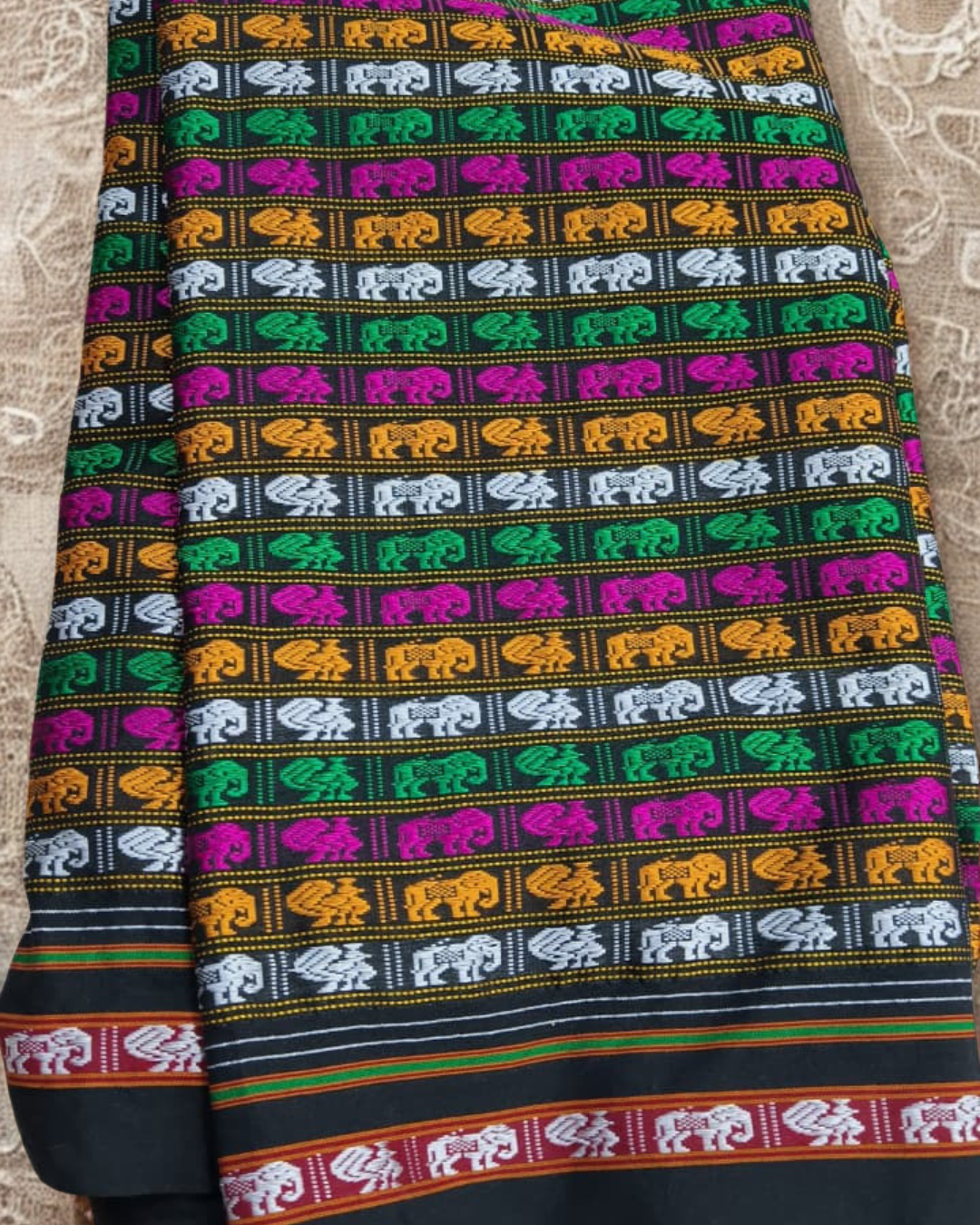 Premium Resham Khan Saree – Soft Silk by Cotton Blend