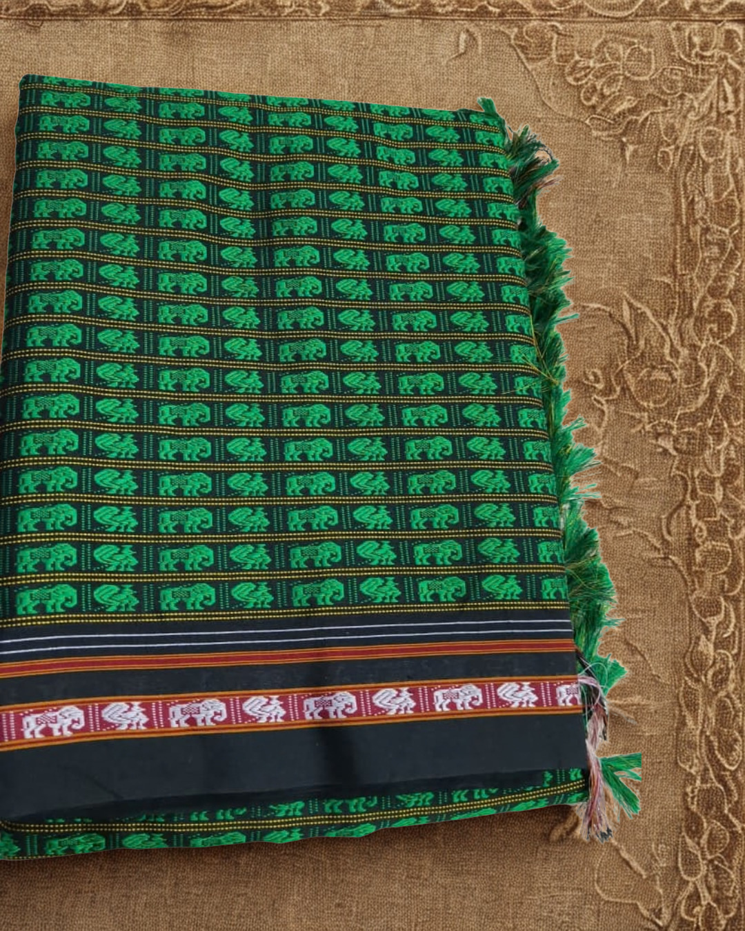 Premium Resham Khan Saree – Soft Silk by Cotton Blend
