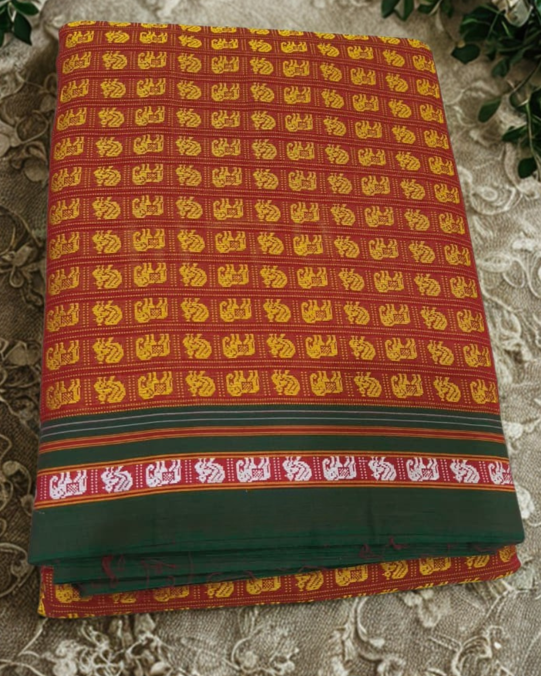 Traditional Culture Border Khan Saree