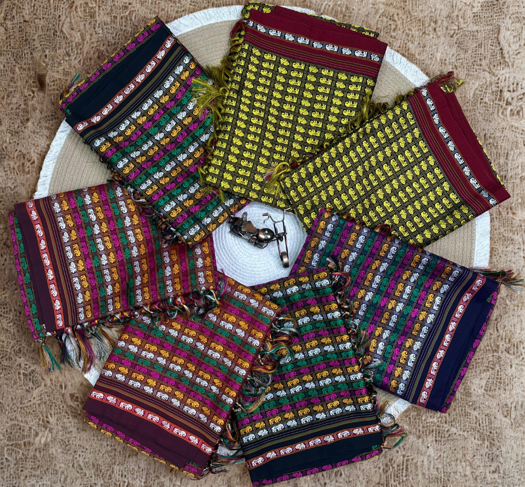 Traditional Culture Border Khan Saree