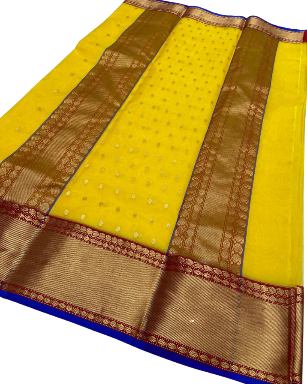 Pure Chanderi Katan Silk Saree with Nakshi Border