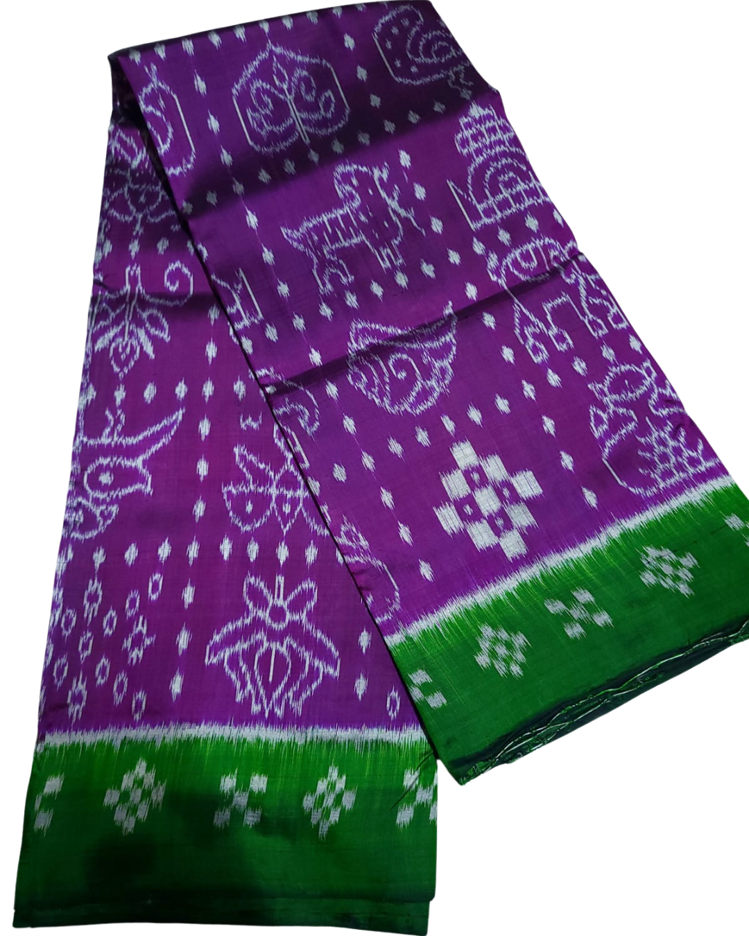 Handloom Khandua Mulberry Silk (Pata) Saree – 4 Ply Tipa Nabakothi