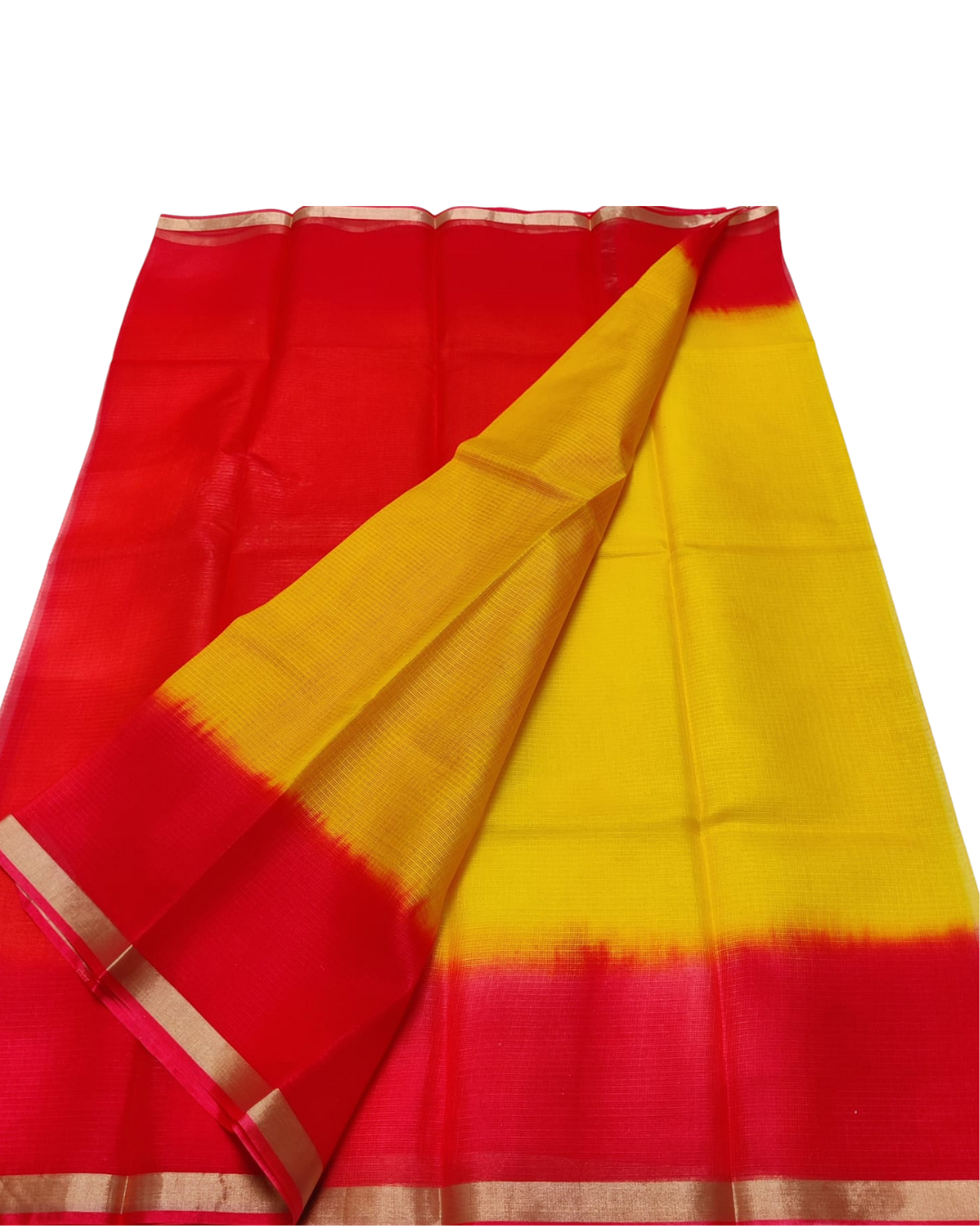 Pure Silk Kota Doria Double Shaded Saree