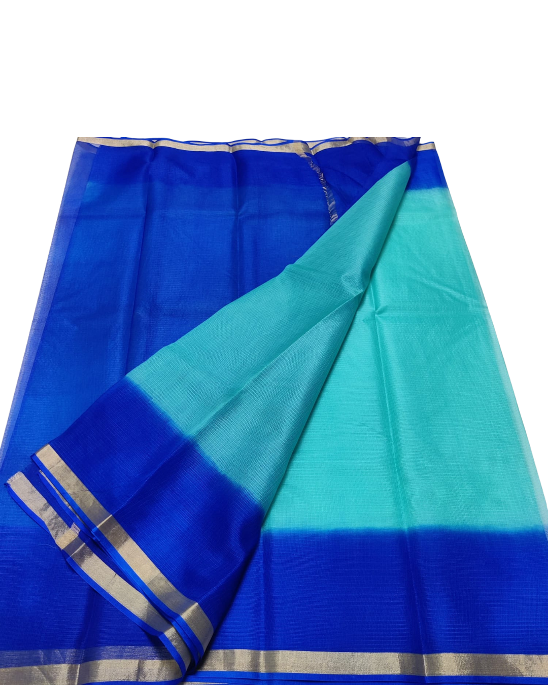 Pure Silk Kota Doria Double Shaded Saree