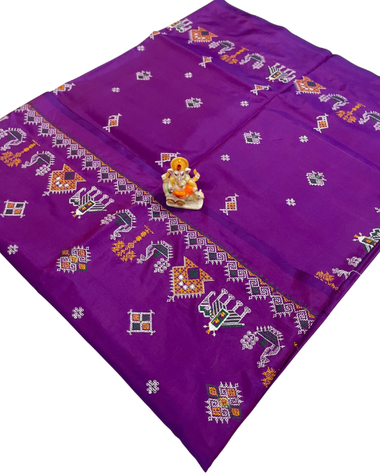 Malai Silk Kasuti Work Saree