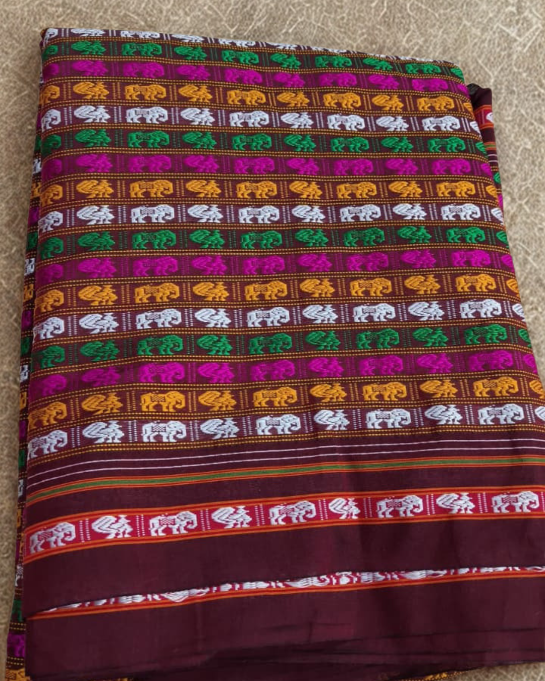 Premium Resham Khan Saree – Soft Silk by Cotton Blend