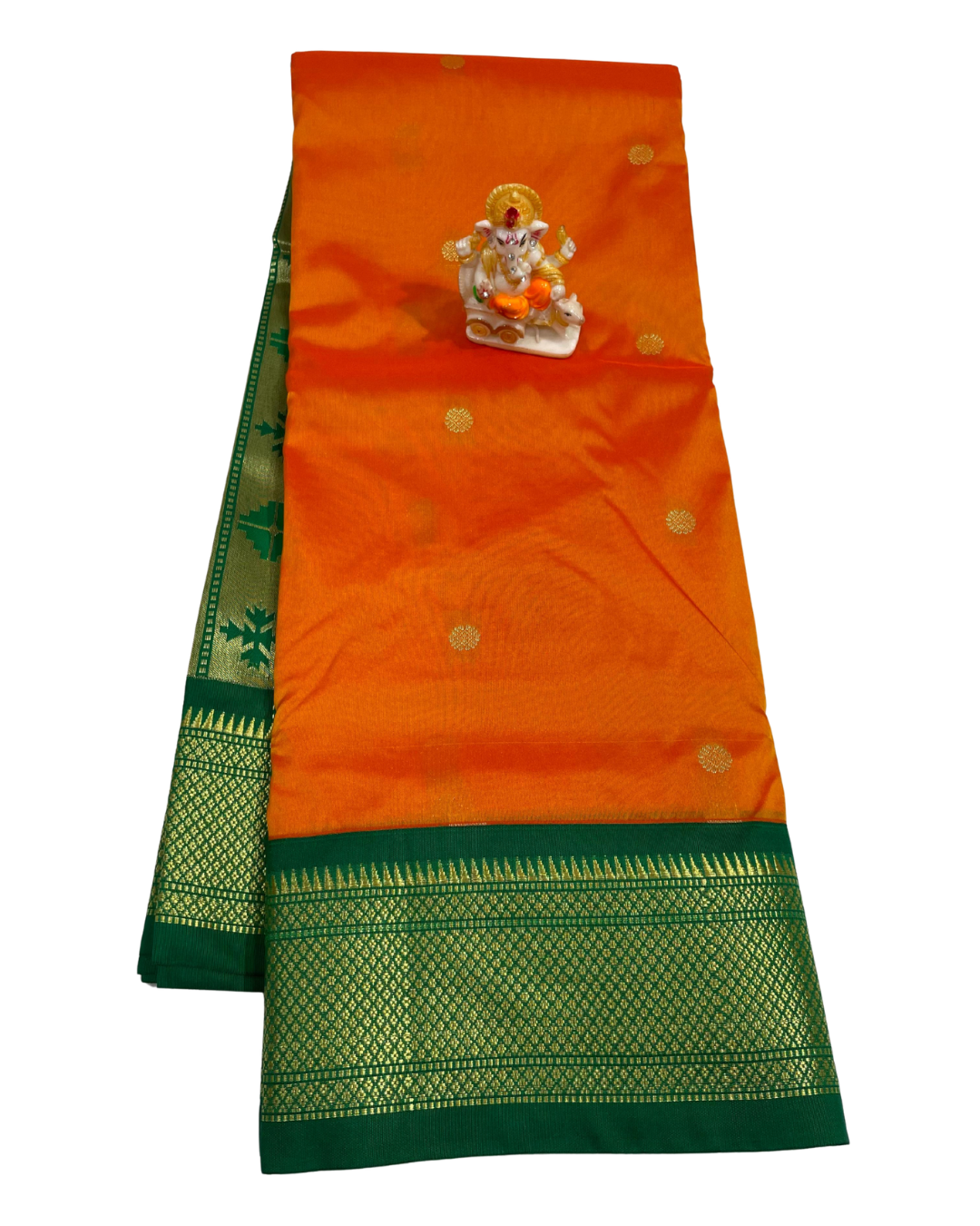 Maharashtra Paithani Soft Silk Saree | Butta Work | Contrast Rich Pallu with Contrast Blouse