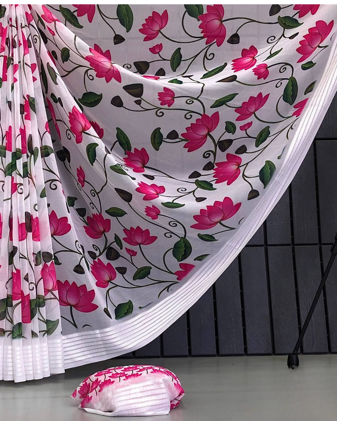 Soft Weightless Chiffon Saree | Pichwai Floral Print