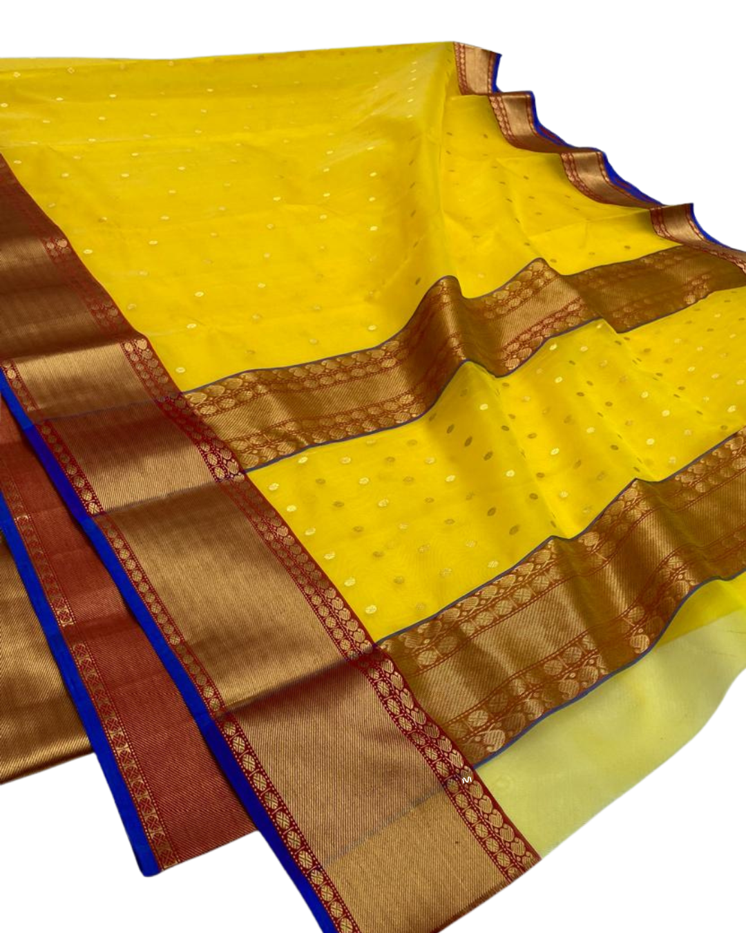 Pure Chanderi Katan Silk Saree with Nakshi Border