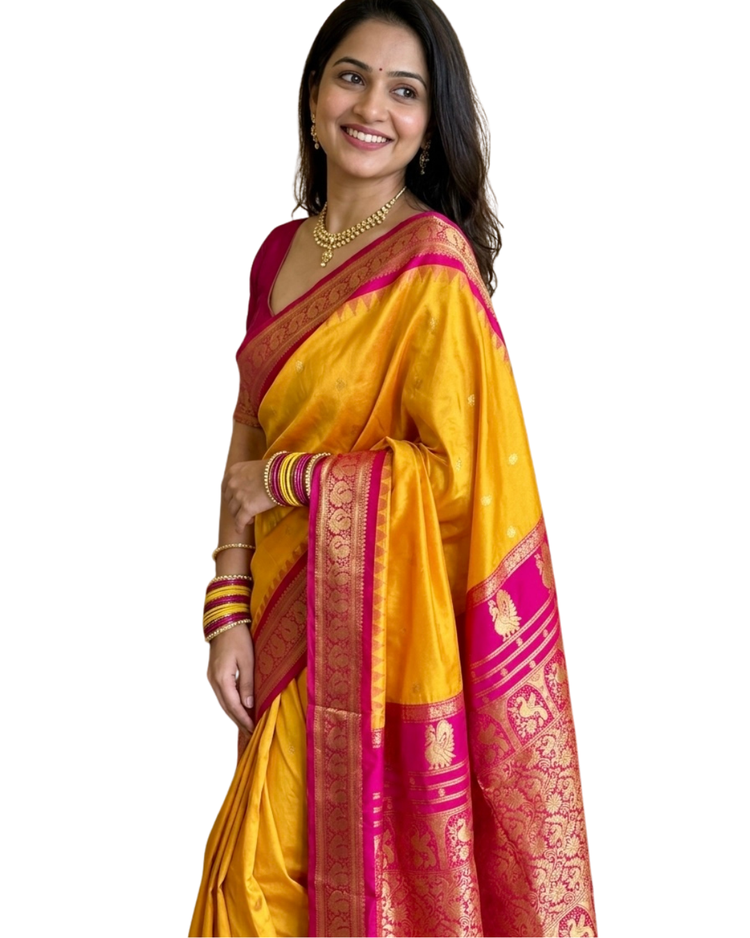 Premium Gadwal Paithani Soft Silk Saree with Peacock Pallu | Exclusive