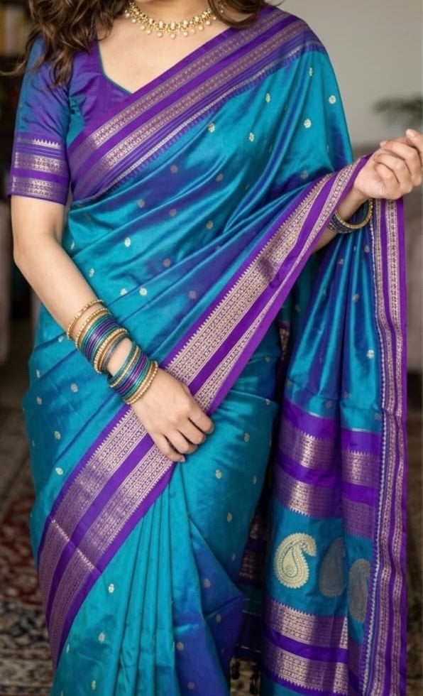 Traditional Narayan Peth Soft Silk Saree – Festive Collection