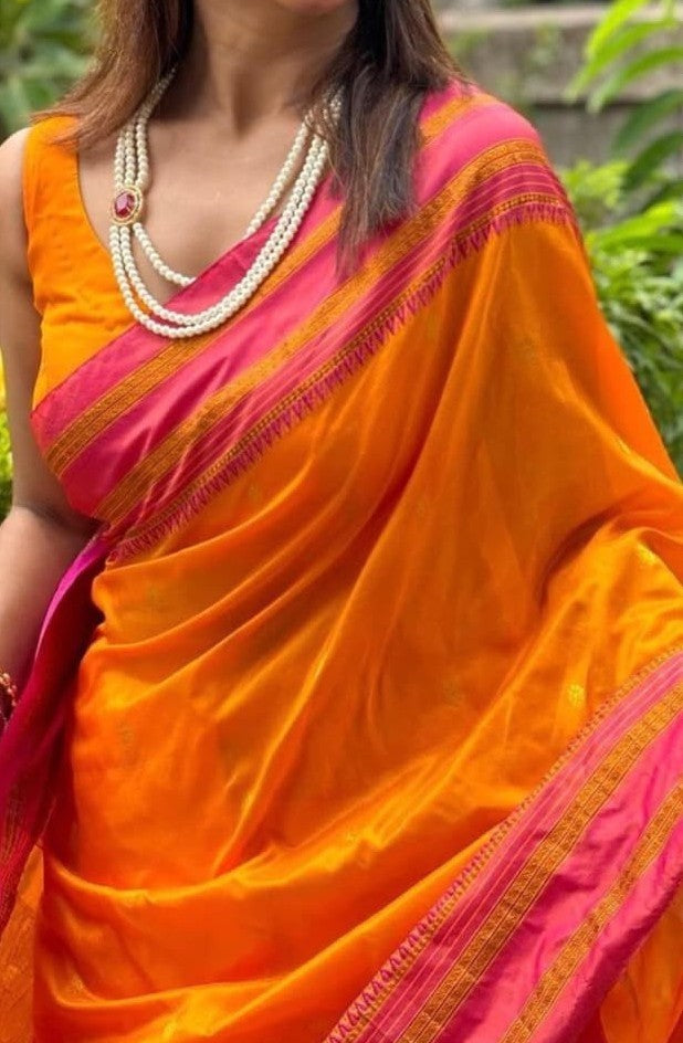 Traditional Narayan Peth Soft Silk Saree – Festive Collection