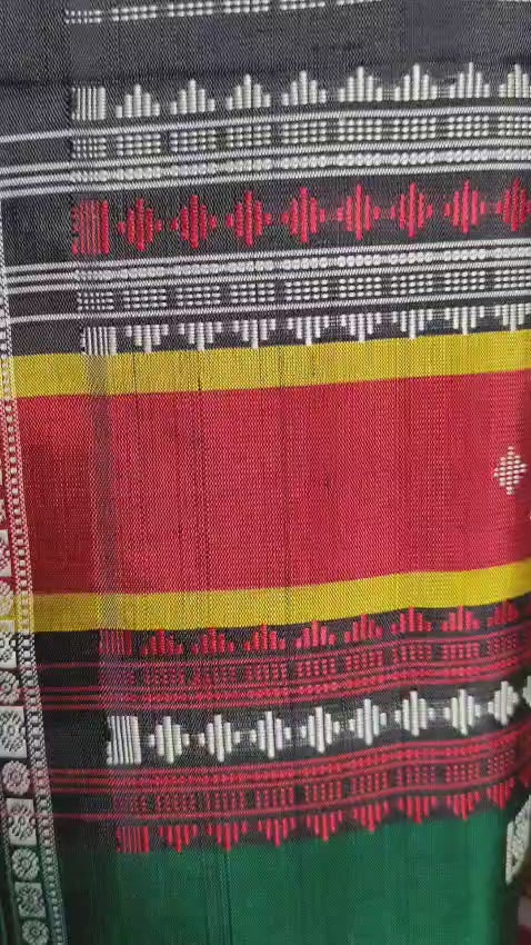 Beautiful White Color Berhampuri Silk Saree